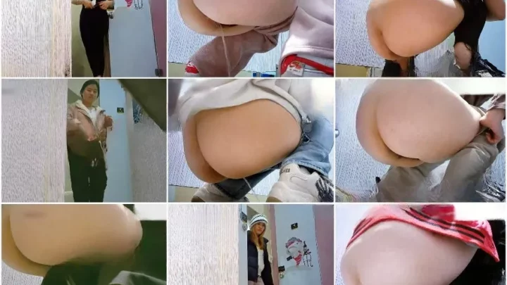 盗撮！ショッピングモールのトイレで衝撃の盗撮映像